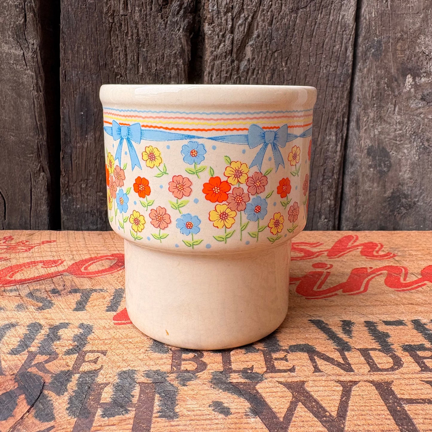 【1970s JAPAN vintage】Flower Mug Cup