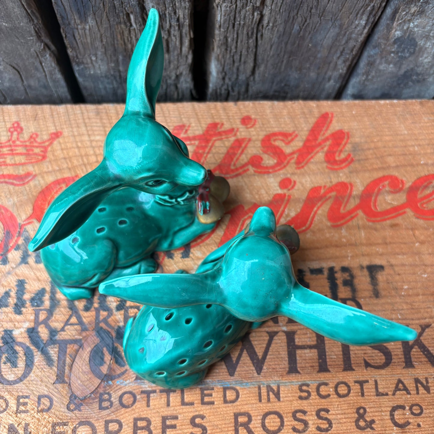 【1950s JAPAN Vintage】Lefton Ceramic Deer Figurines