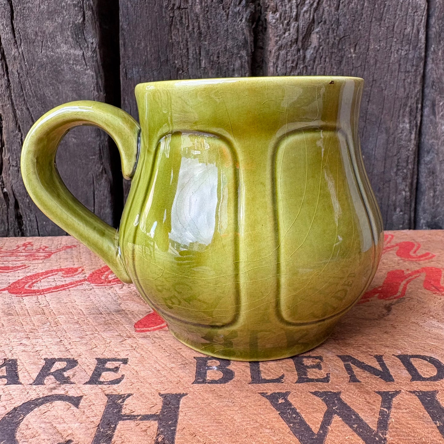 【USA vintage】Los Angeles Pottery Green Mug