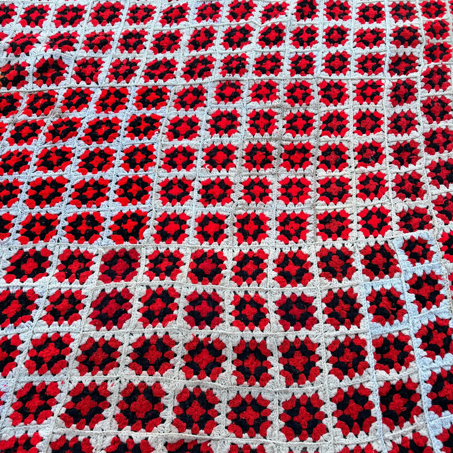 【USA vintage】Granny Square Blanket