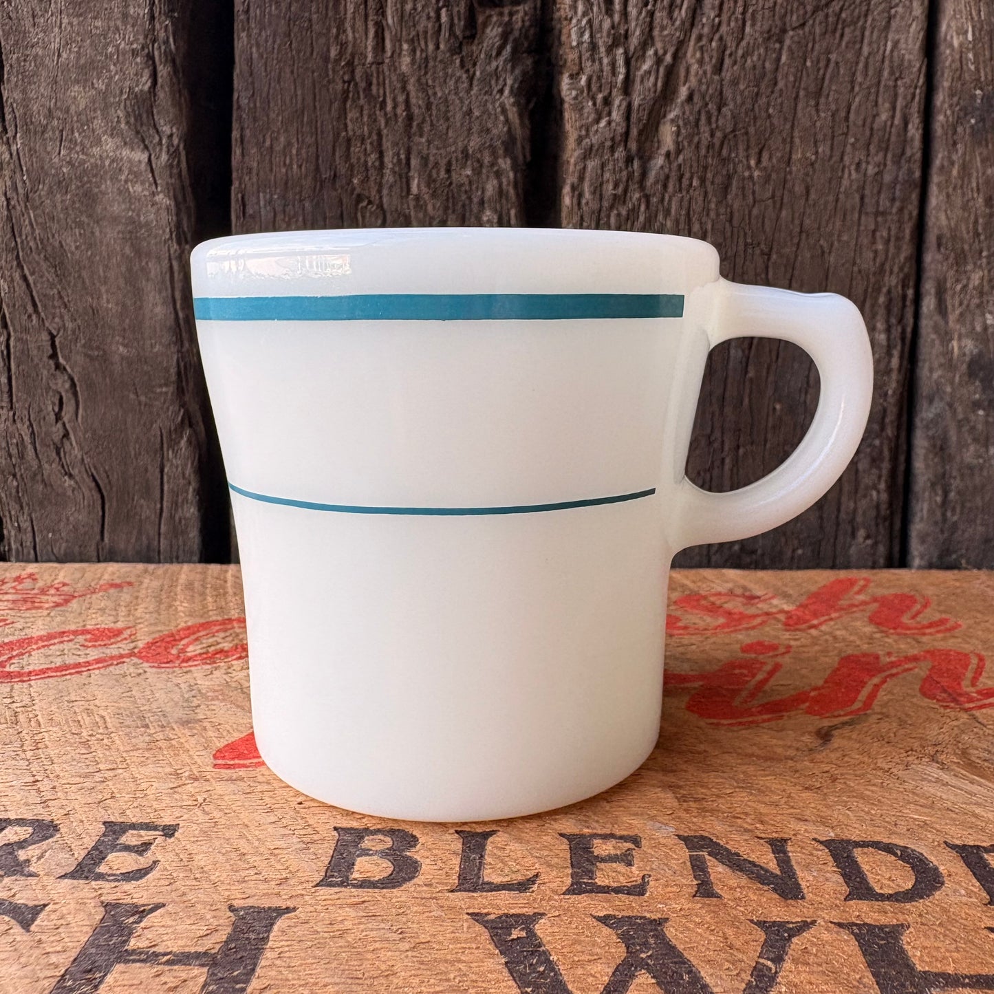 【1970s USA vintage】PYREX U.S. Military Milk Glass Mug