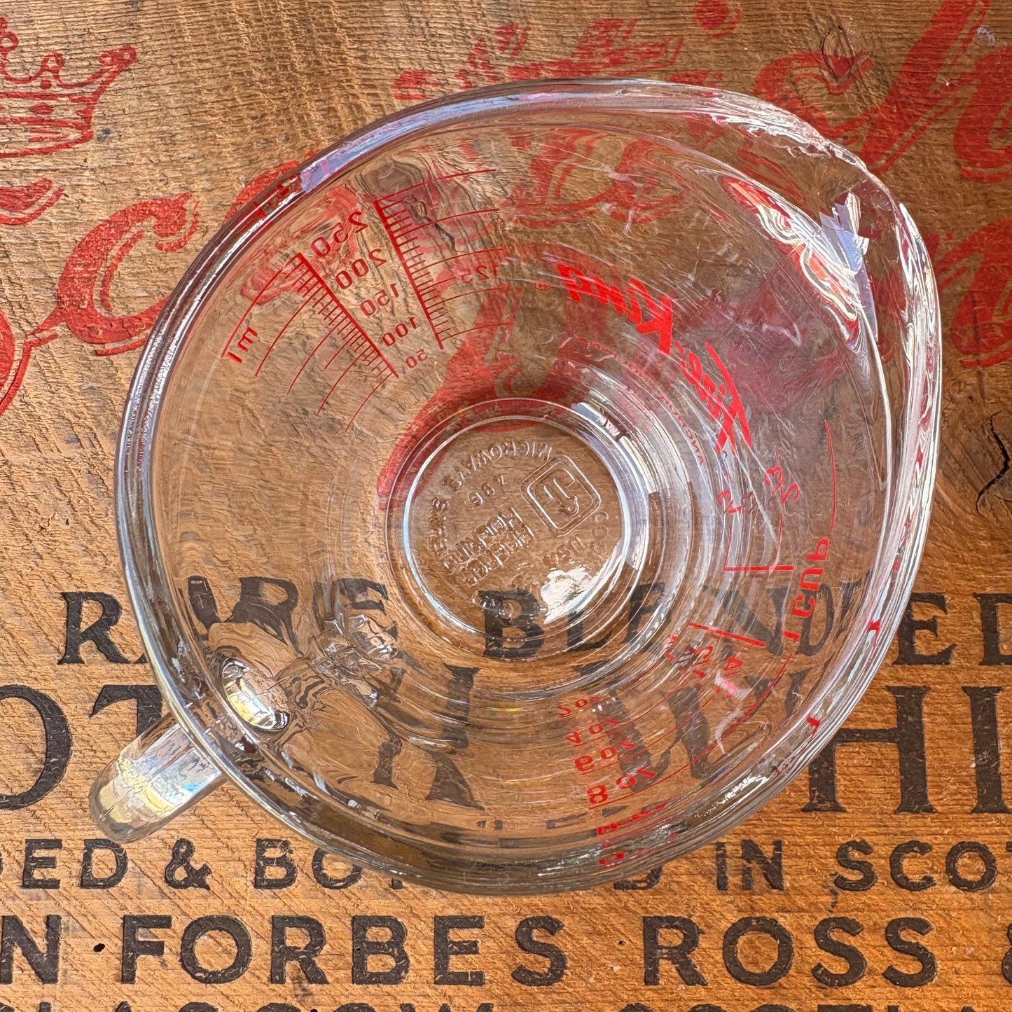 【1970s-1980s USA vintage】Fire-King 250ml Glass Measuring Cup