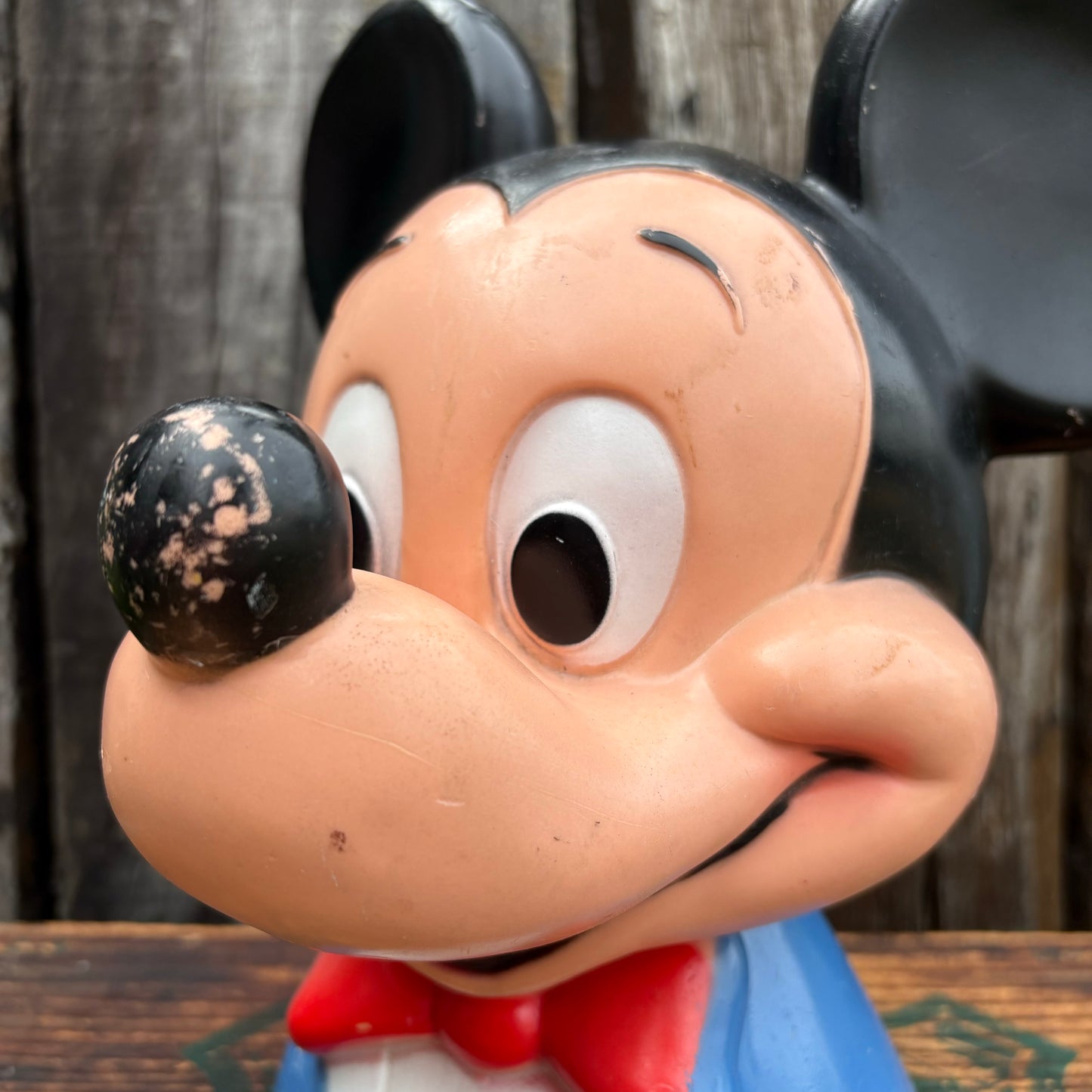 【1971 USA vintage】PLAY PAL Disney Mickey Mouse head coin bank