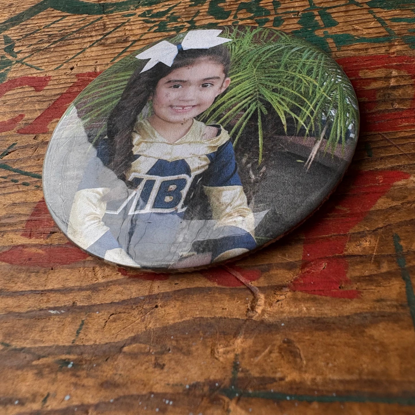 【USA vintage】PINBACK BOTTON girl