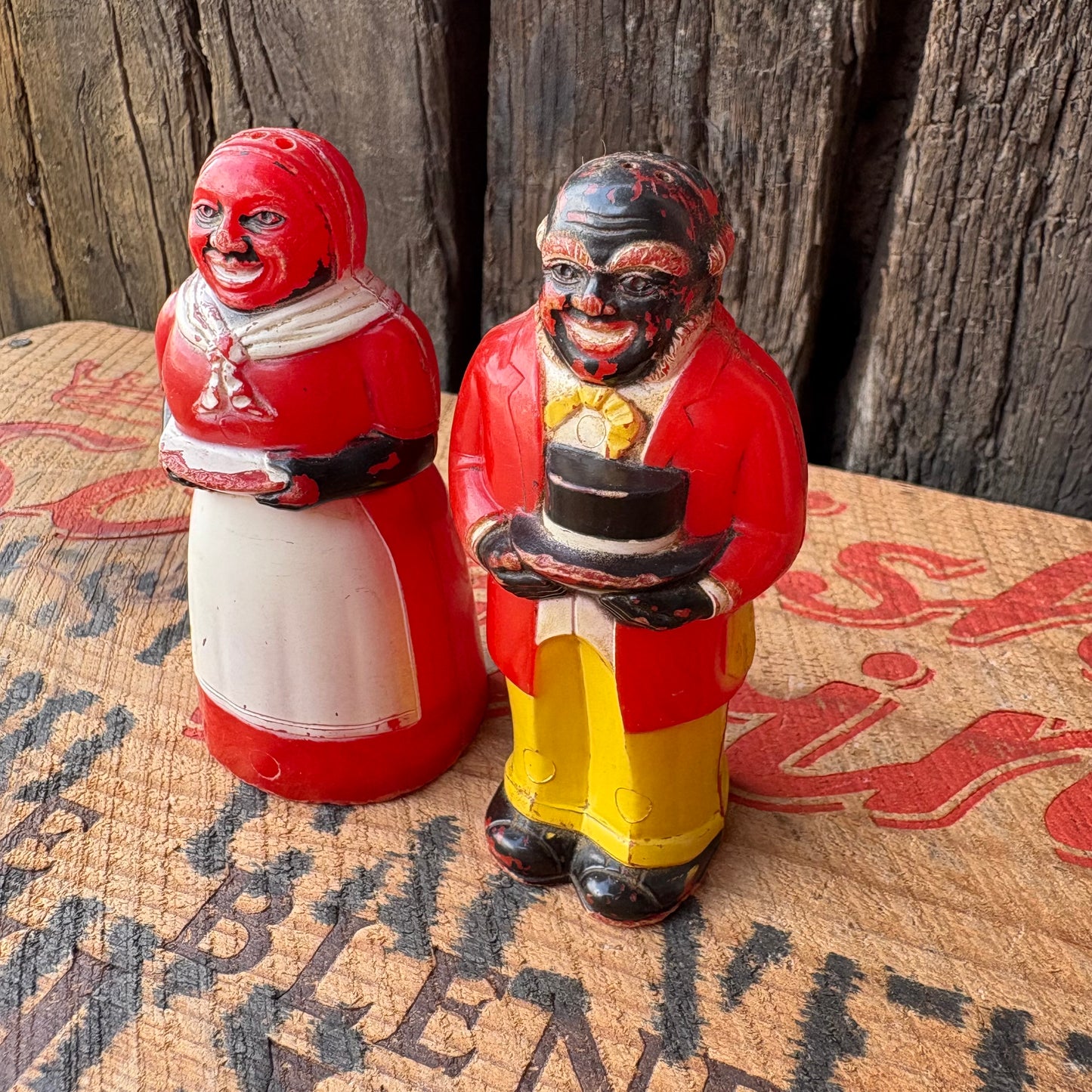 【1950s USA vintage】Aunt Jemima & Mose Salt & Pepper