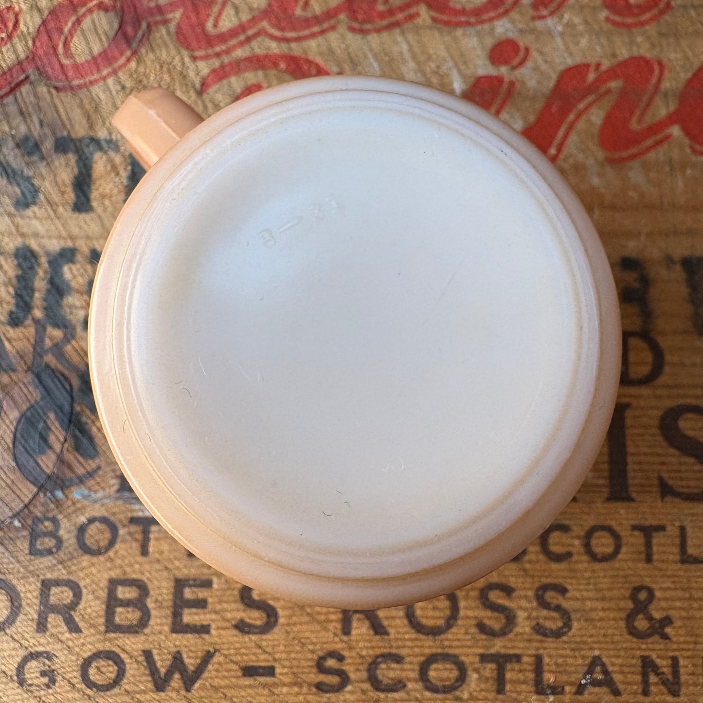 【USA vintage】HAZEL ATLAS mug cup Beige