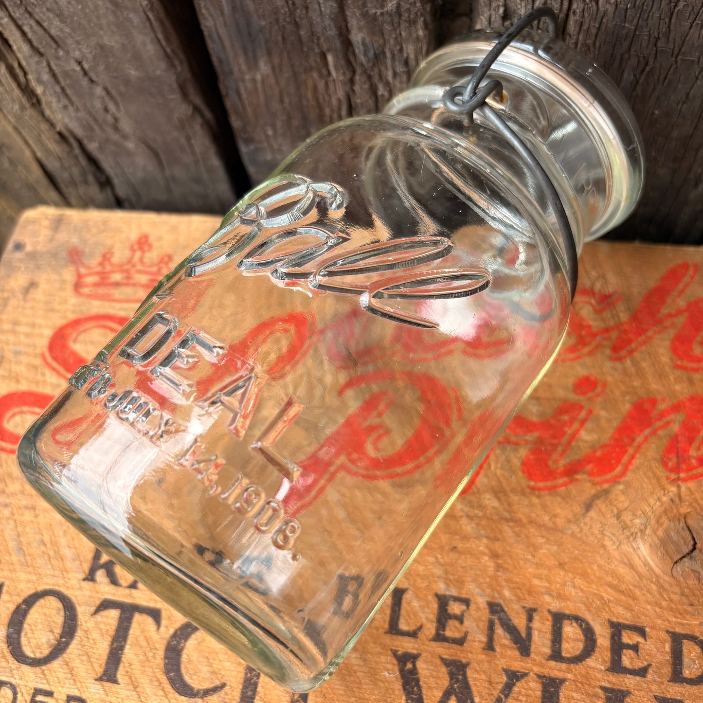 【1930s~ USA vintage】Ball glass jar