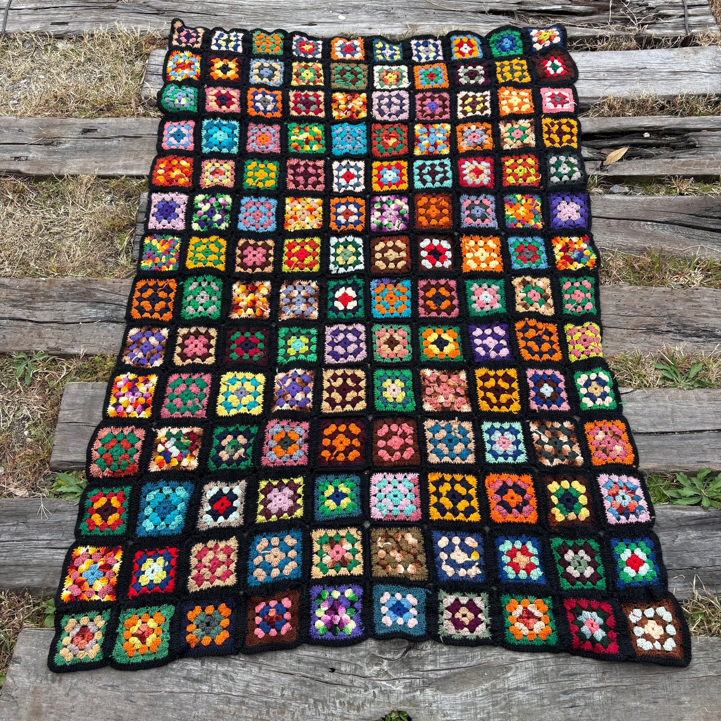 【 USA vintage】granny blanket