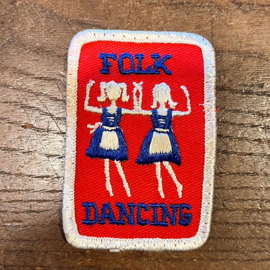 【USA vintage】ワッペン　FOLK DANCING