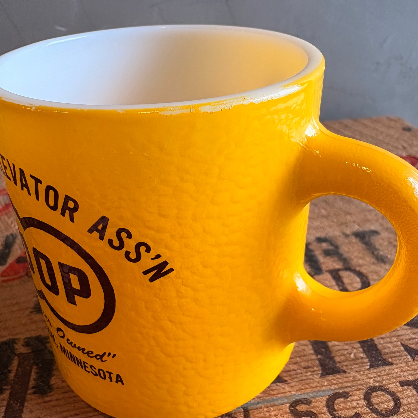 【1970s USA vintage】Hazel-Atlas CO-OP advertising mug