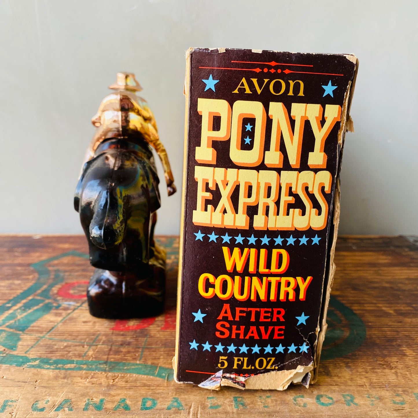 【USA vintage】AVON bottle PONY EXPRESS
