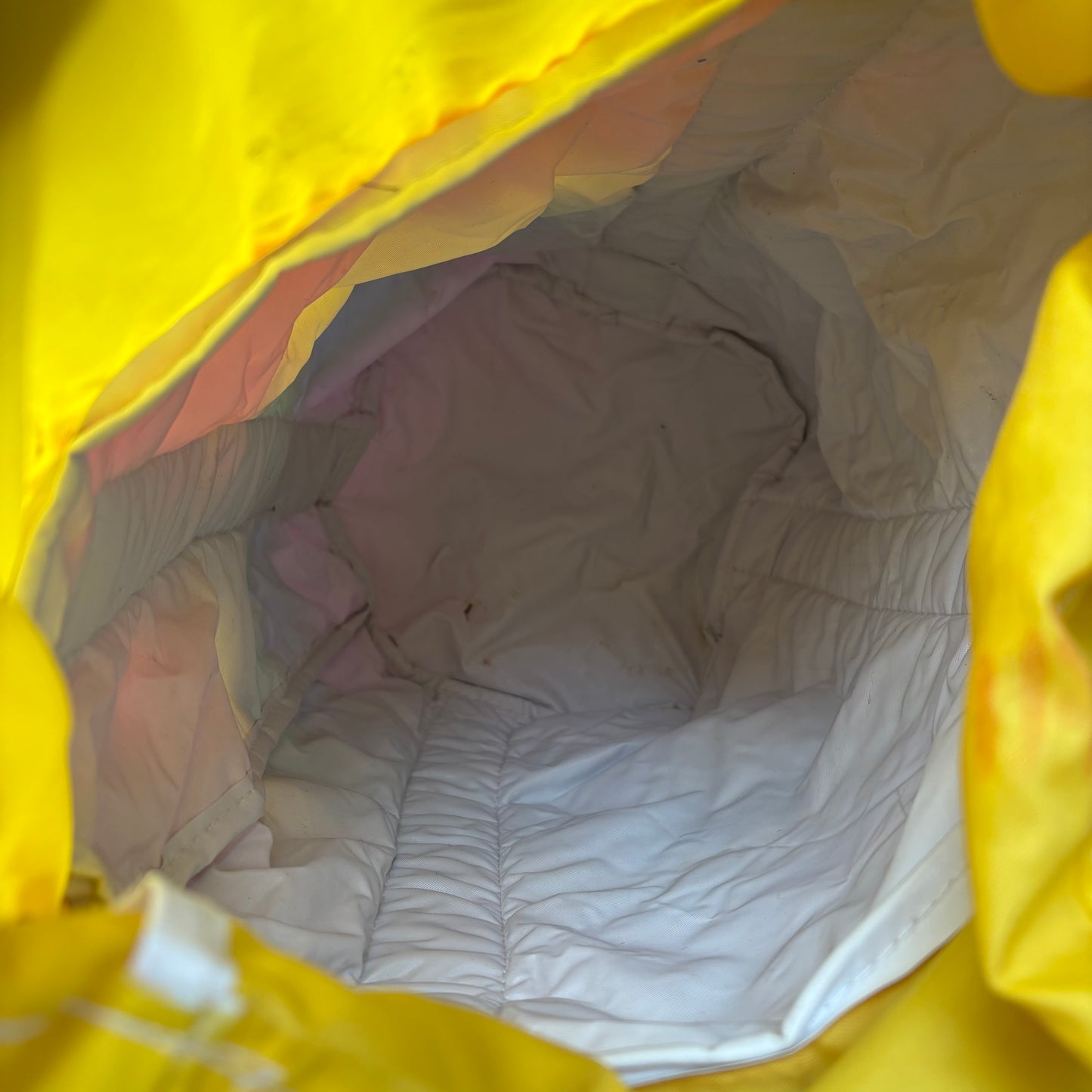 【1970s vintage】Rainbow Stripe Nylon Kids Backpack