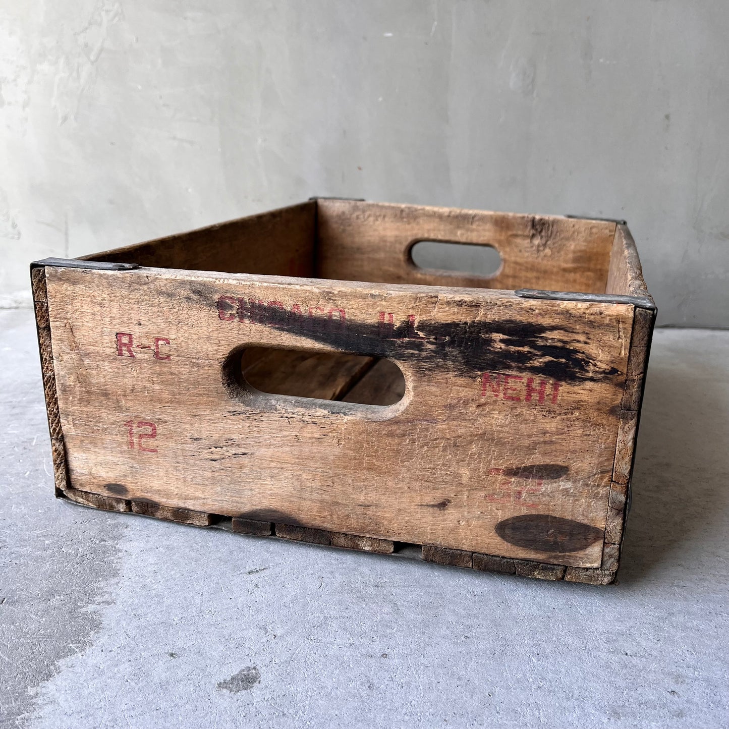 【USA vintage】ROYAL CROWN COLA Wooden Box 木箱