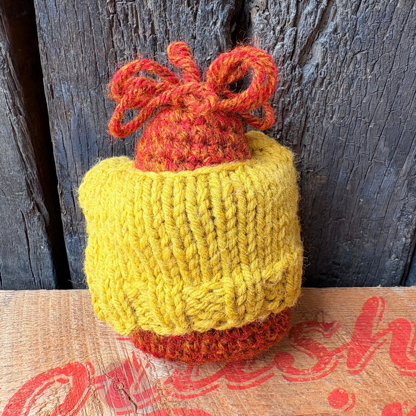 【USA vintage】handmade knitted plush toy
