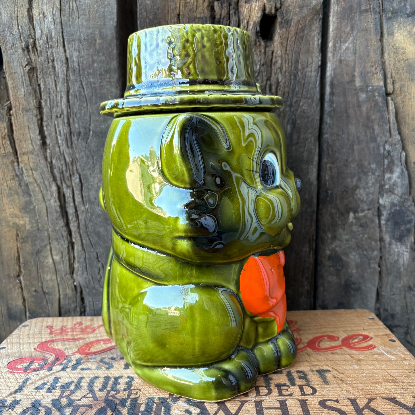 【1950s JAPAN vintage】Ceramic Cookie Jar