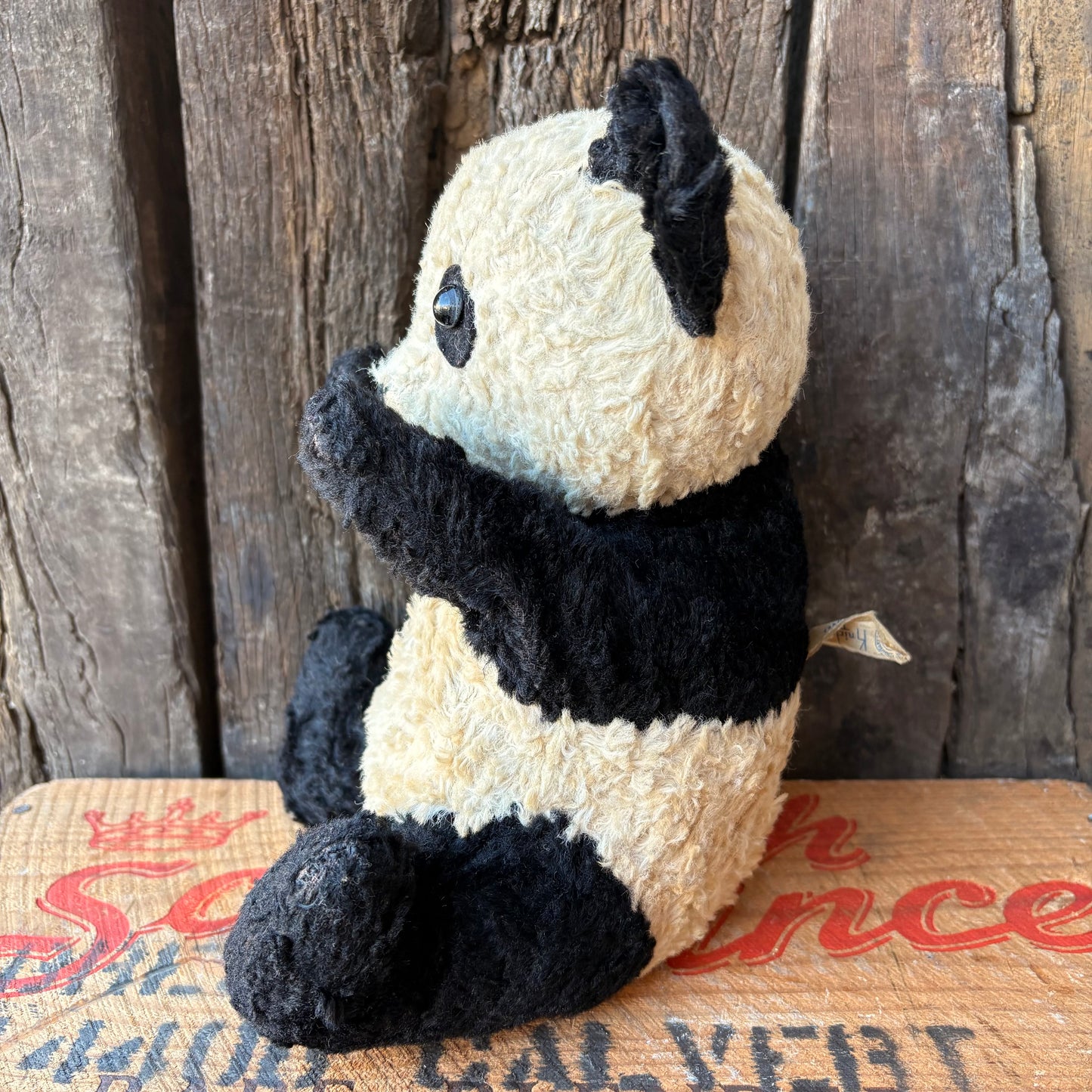 【1950s USA vintage】Knickerbocker Panda Plush