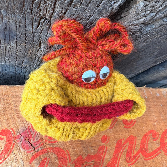 【USA vintage】handmade knitted plush toy