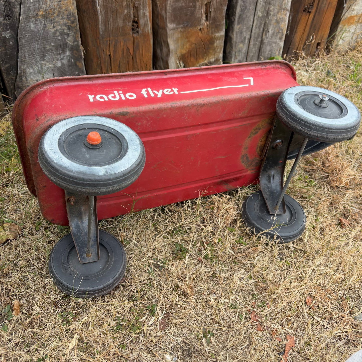 【1950s? USA vintage】radio flyer wagon