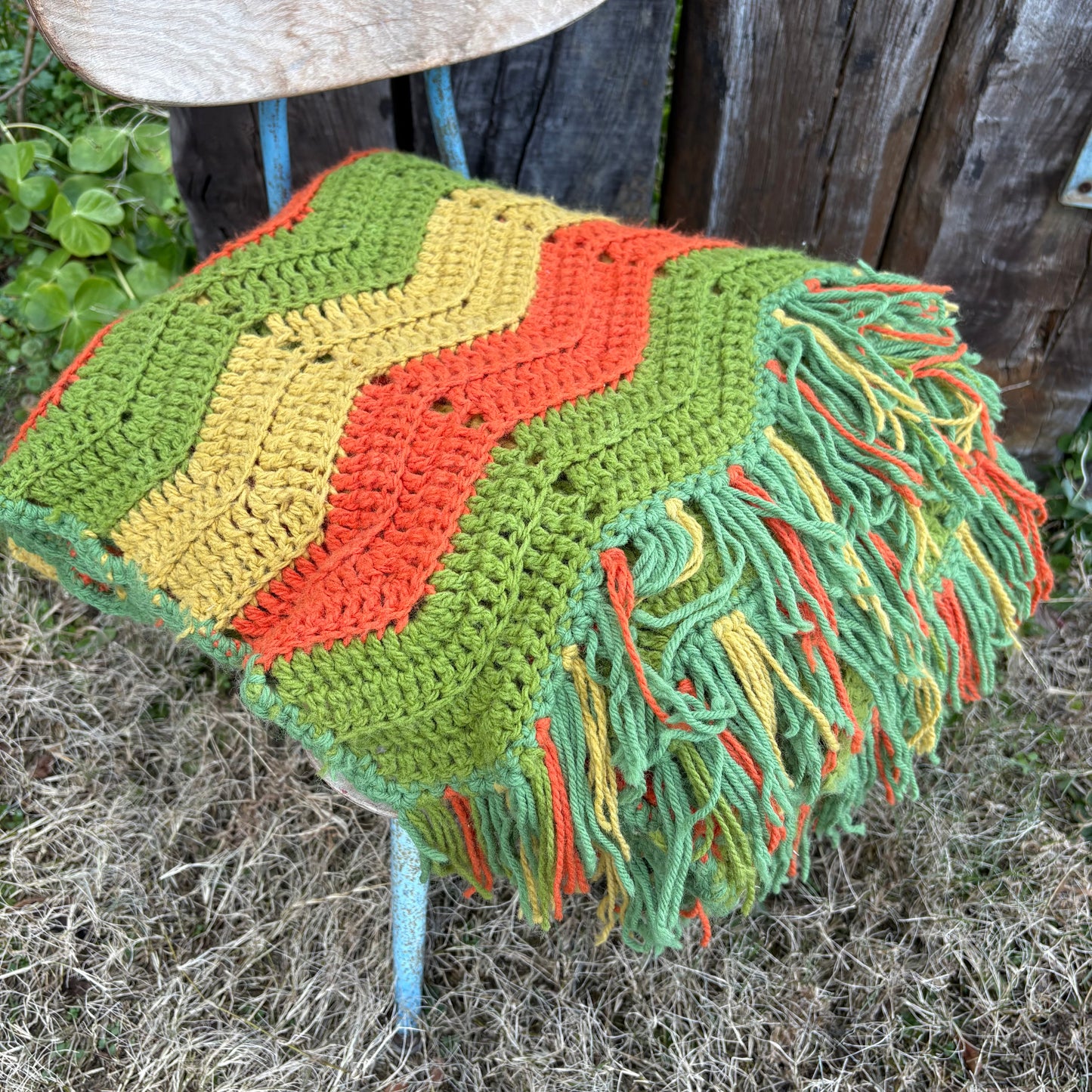 【USA vintage】granny blanket