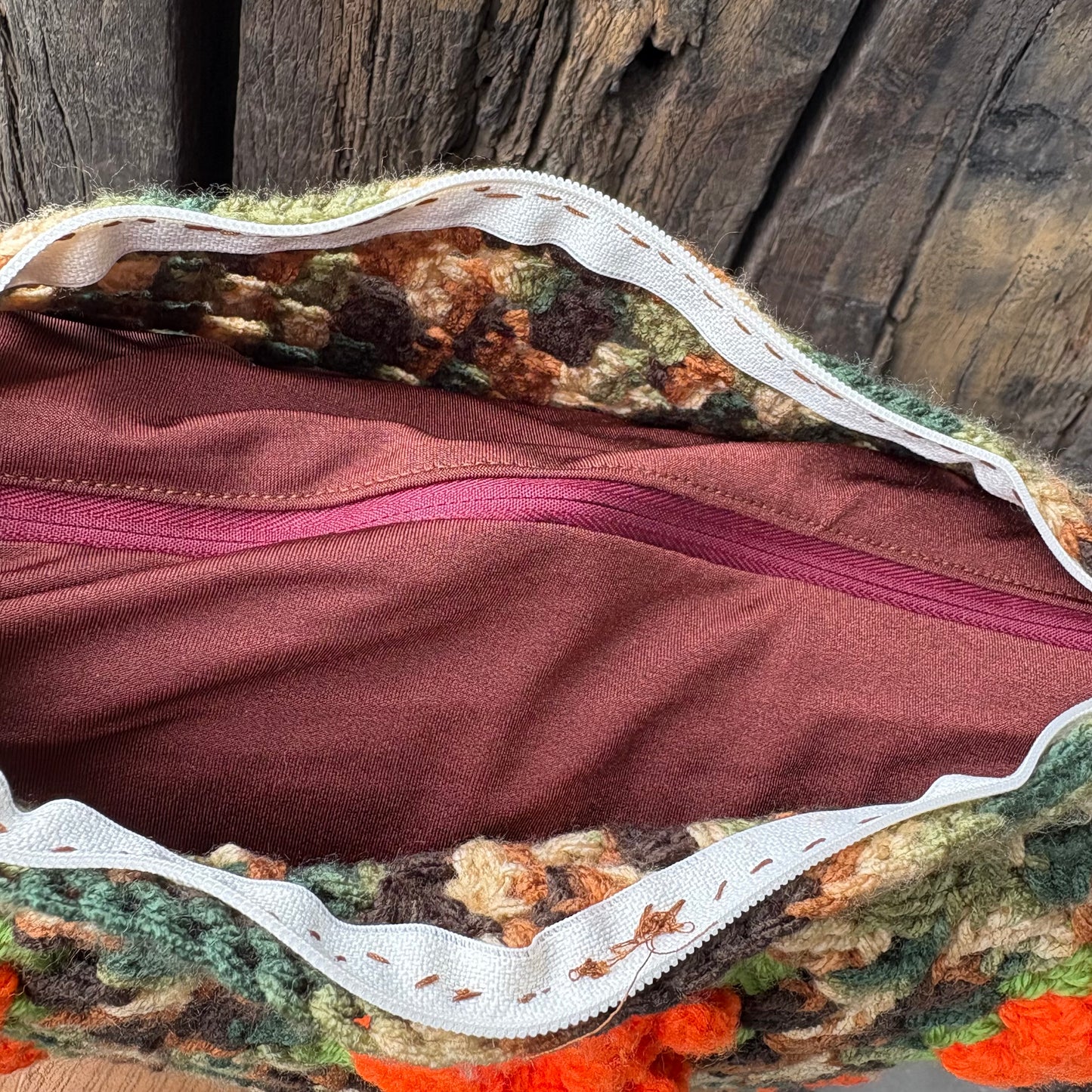 【USA vintage】 granny square flower cushion