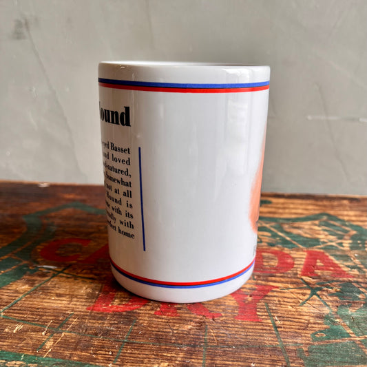 【USA vintage】PAPEL Basset Hound mug