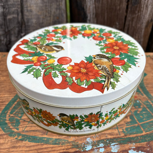 【1982 USA vintage】Christmas tin can