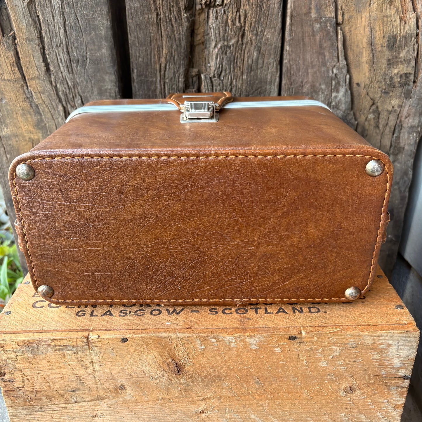 【1970s USA vintage】Leather Camera Bag