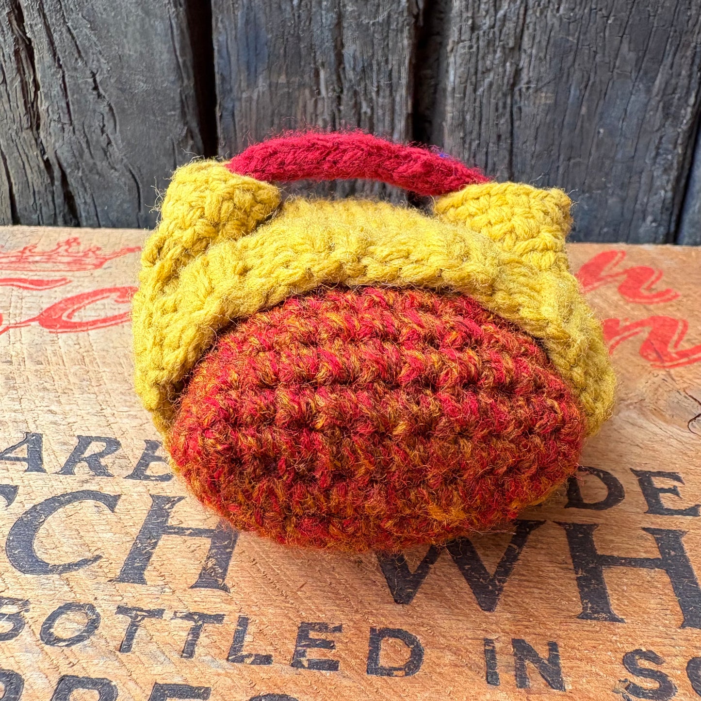 【USA vintage】handmade knitted plush toy