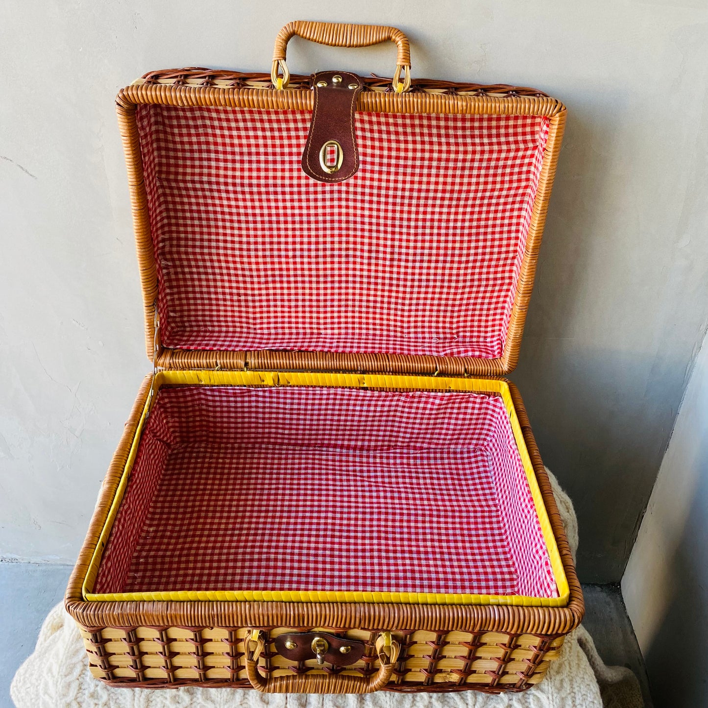 【vintage】picnic basket