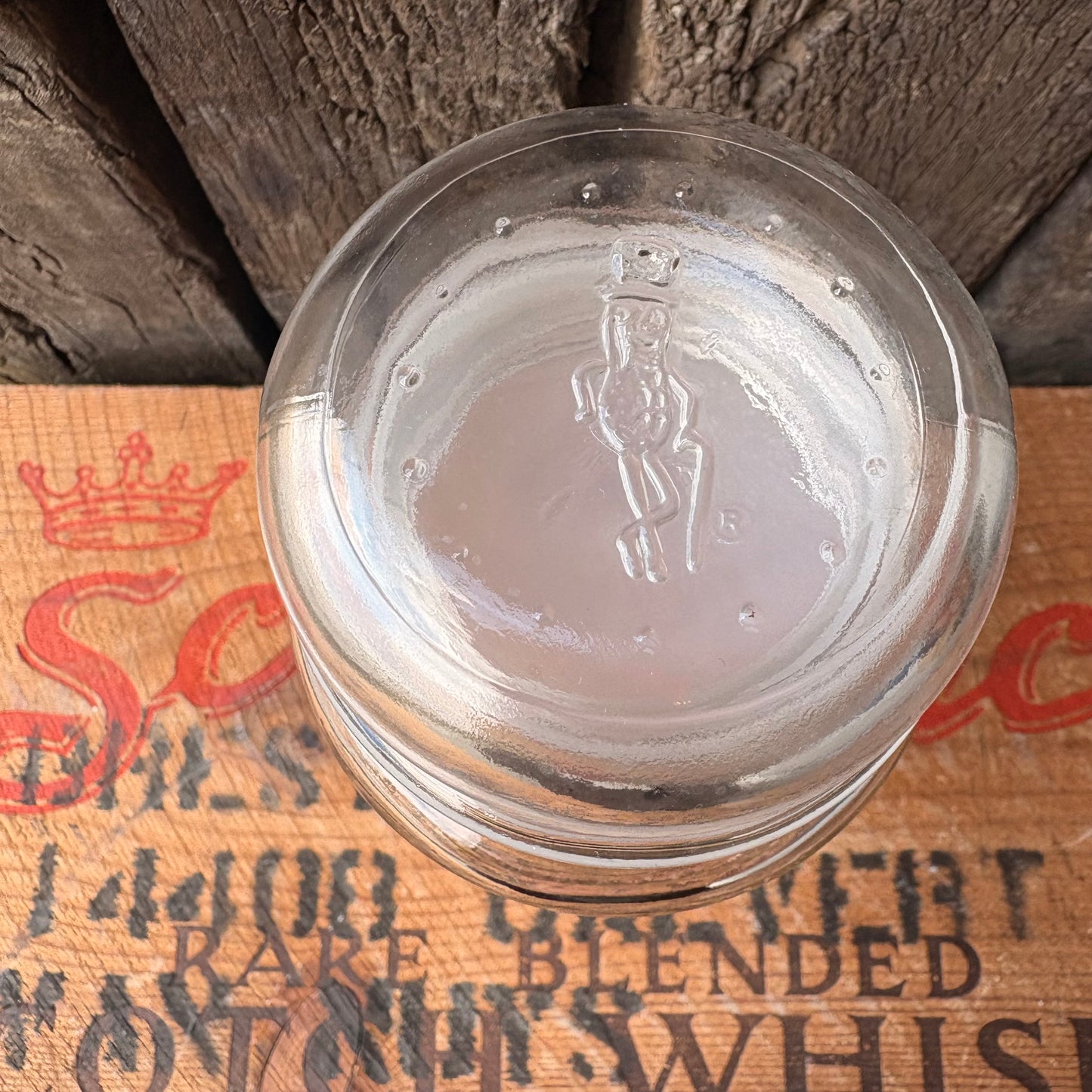 【1980s USA vintage】Mr. Peanut 75th Anniversary Glass Jar