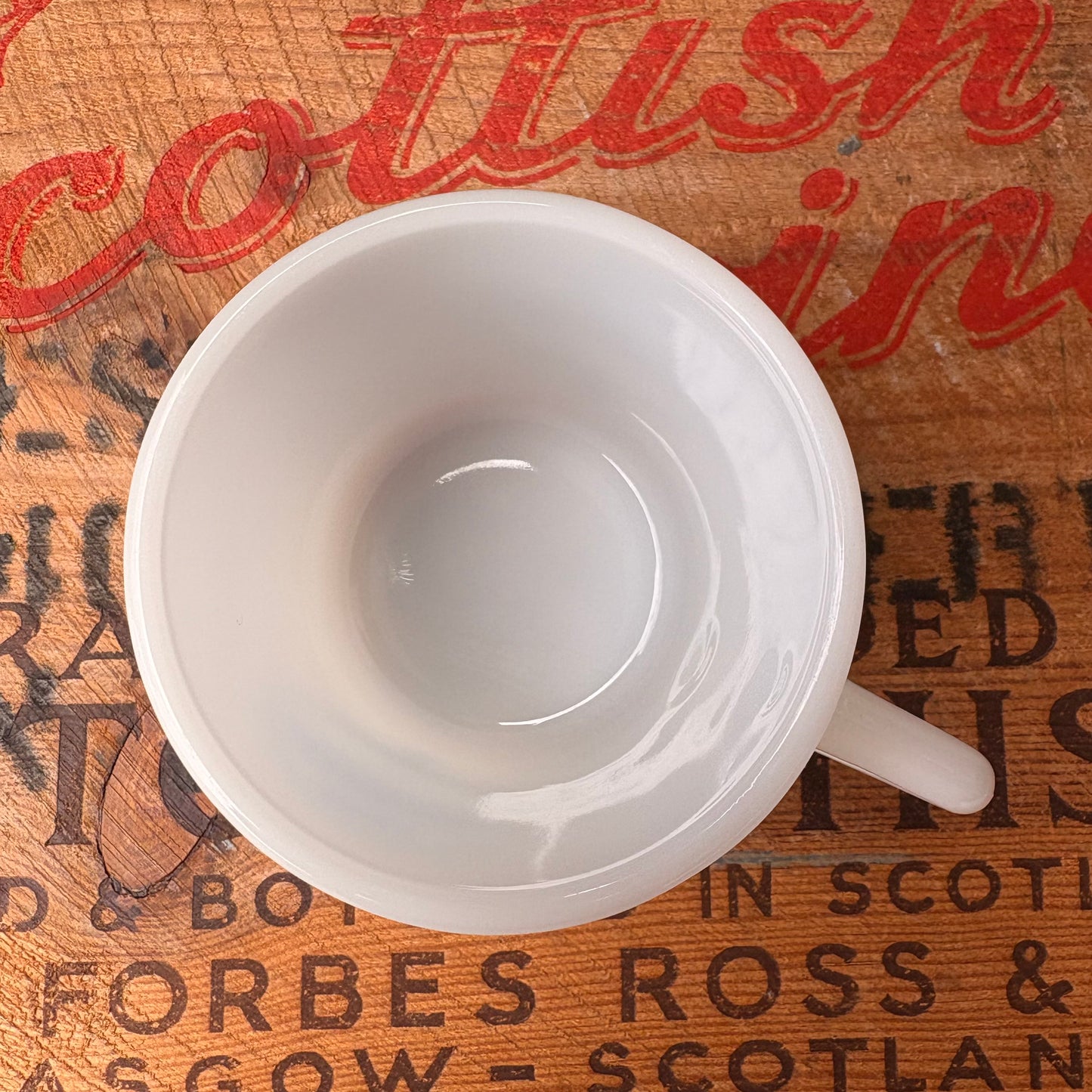 【1986 USA vintage】GALAXY DODGE Milk Glass Mug