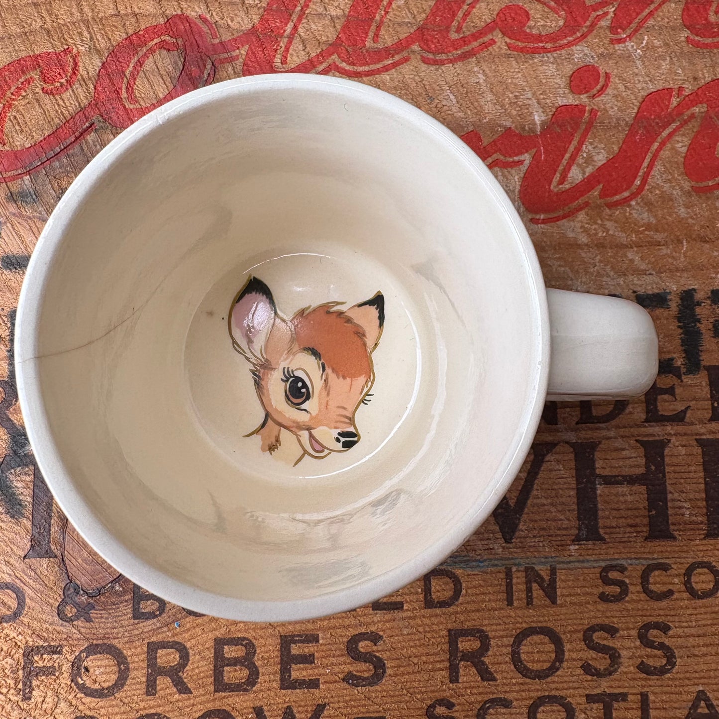 【1960s USA vintage】Disney Bambi Ceramic Mug