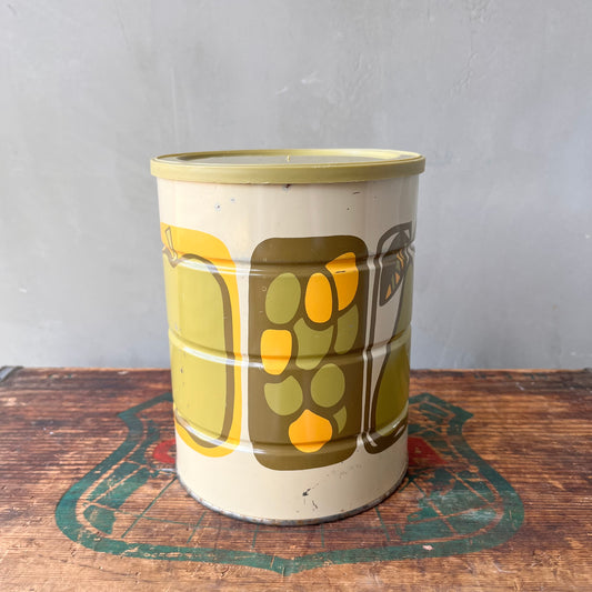 【USA vintage】Fruits Print Canister