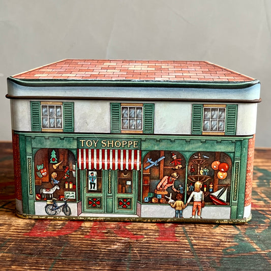 【England vintage】The Tin Box Company TOY SHOPPE ティン缶