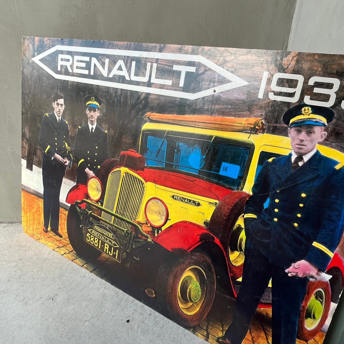 【vintage】Renault 1933 アートスチレンボード