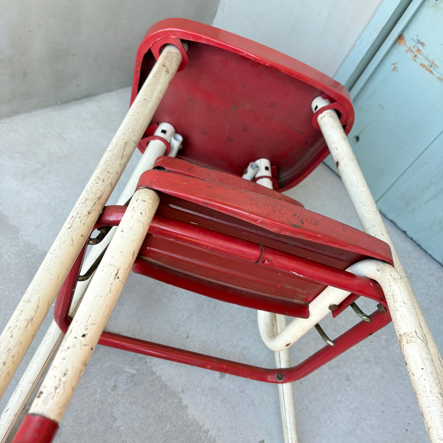 【1950s USA vintage】AMES MAID Step Stool Chair