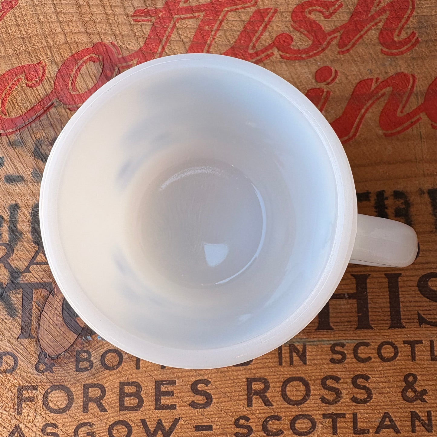 【USA vintage】GLASBAKE mug Tulip HAVE A NICE DAY