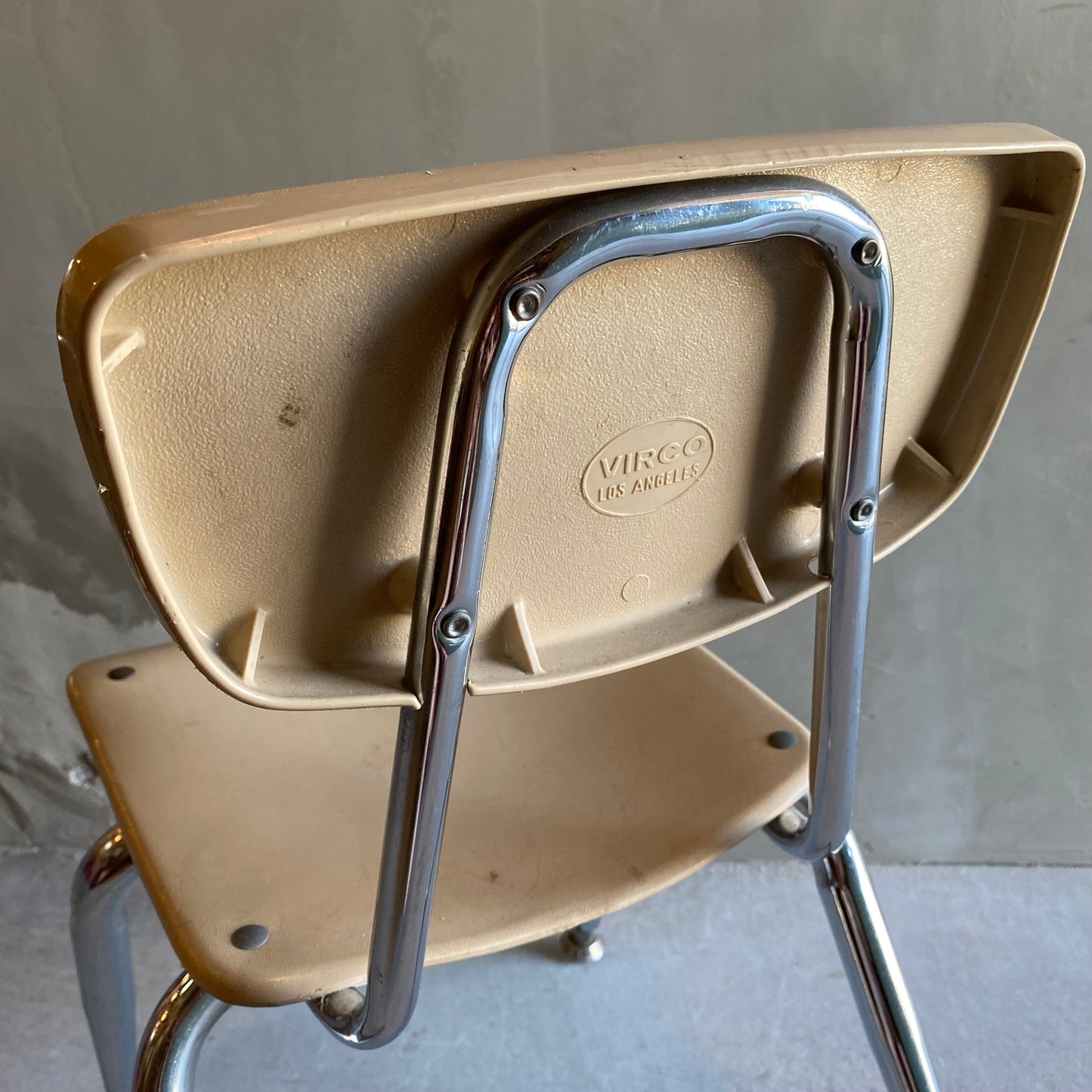 【USA vintage 】VIRCO kids chair white S