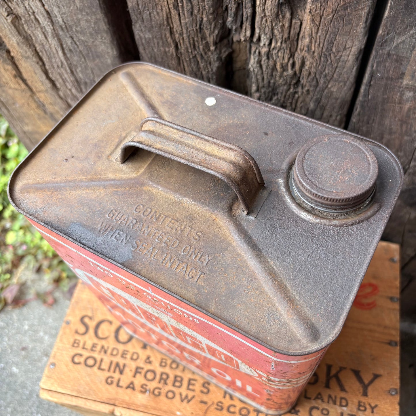 【USA vintage】Fleet Oil Co. CARGO MOTOR OIL Can