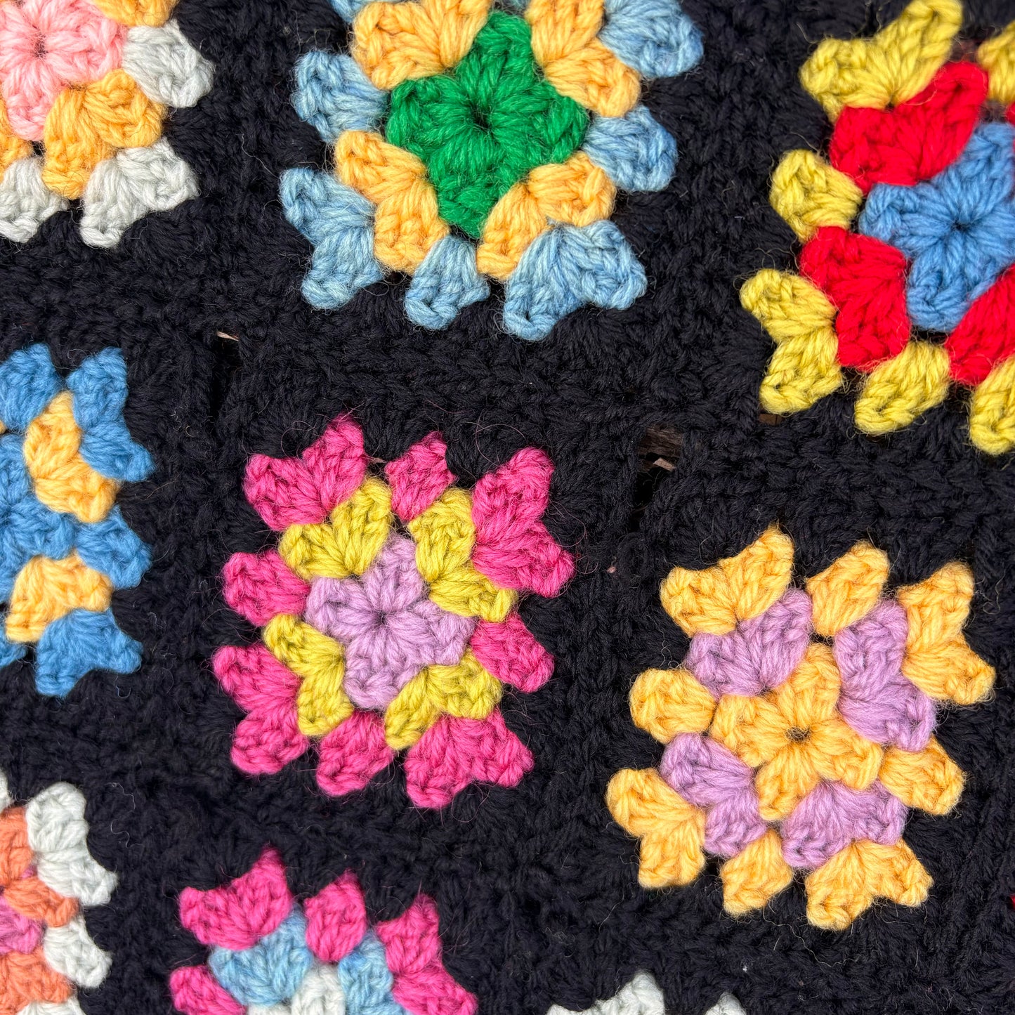 【USA vintage】Granny Square Blanket