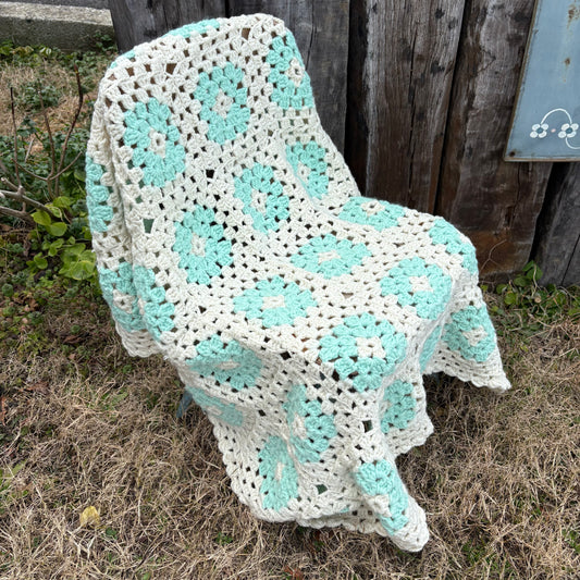 【USA vintage】Granny Square Blanket