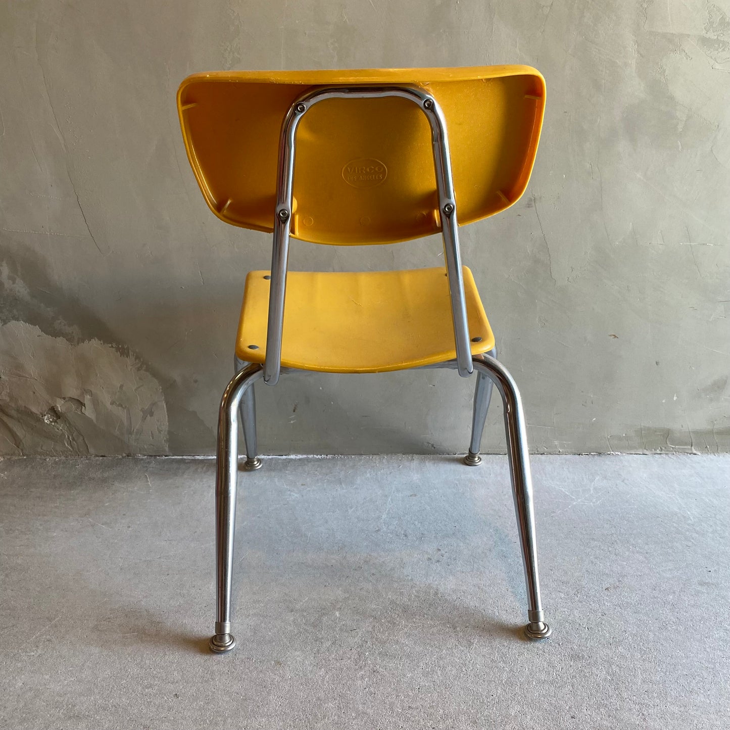 【USA vintage 】VIRCO kids chair yellow M