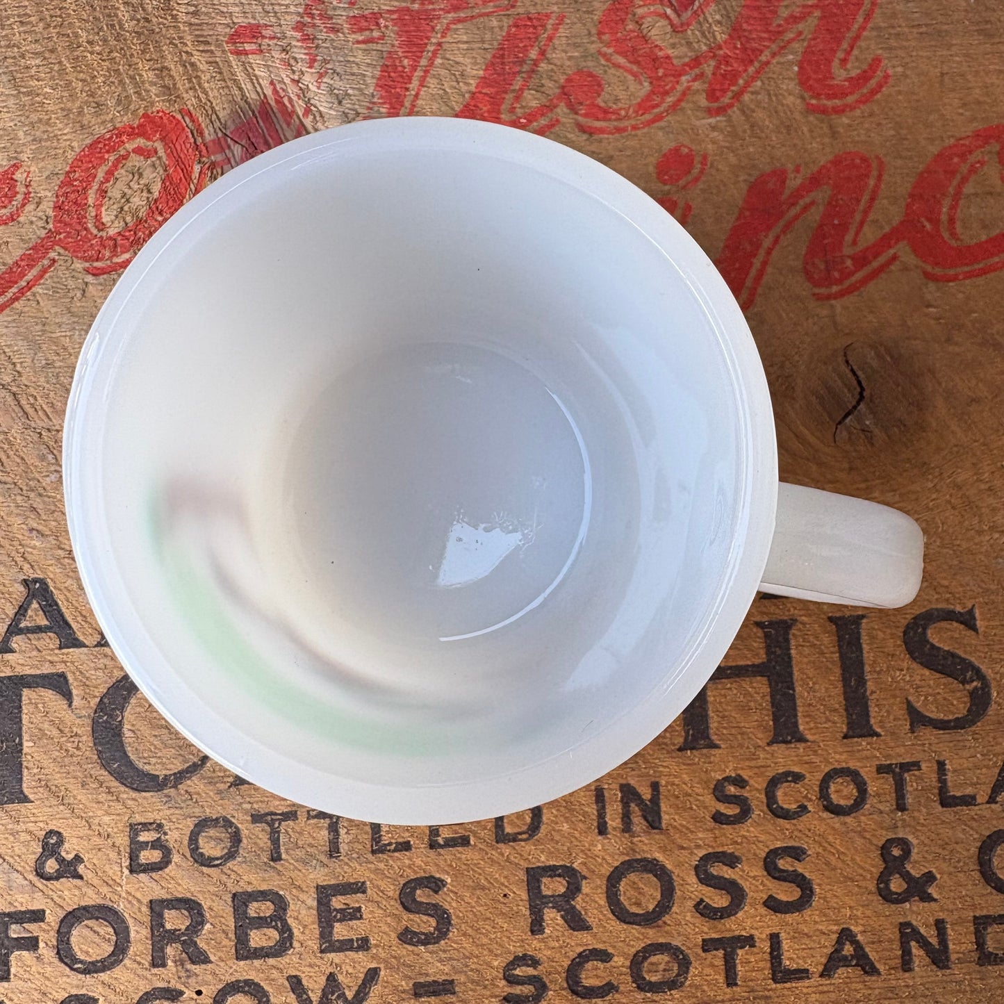 【1980s USA Vintage】Glasbake Milk Glass Mug