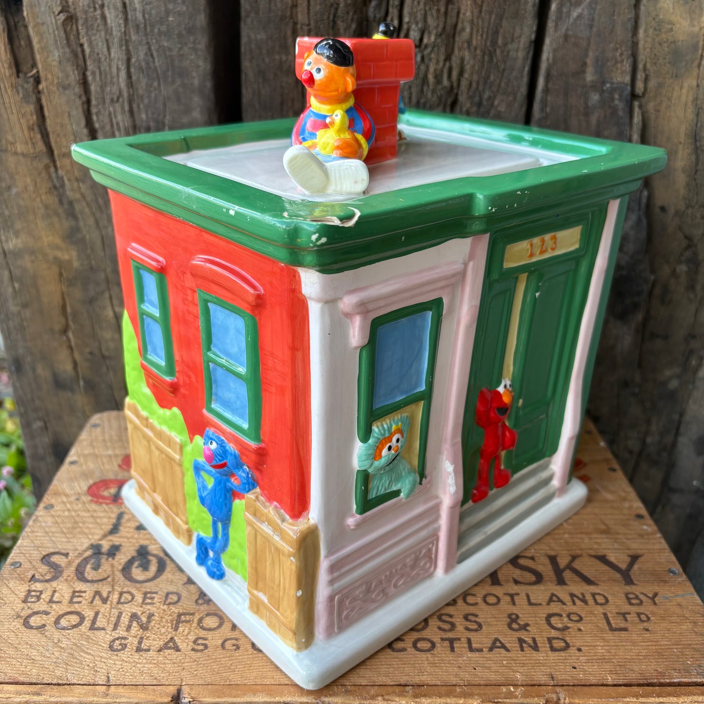 【2000s】Sesame Street Cookie Jar Treasure Craft