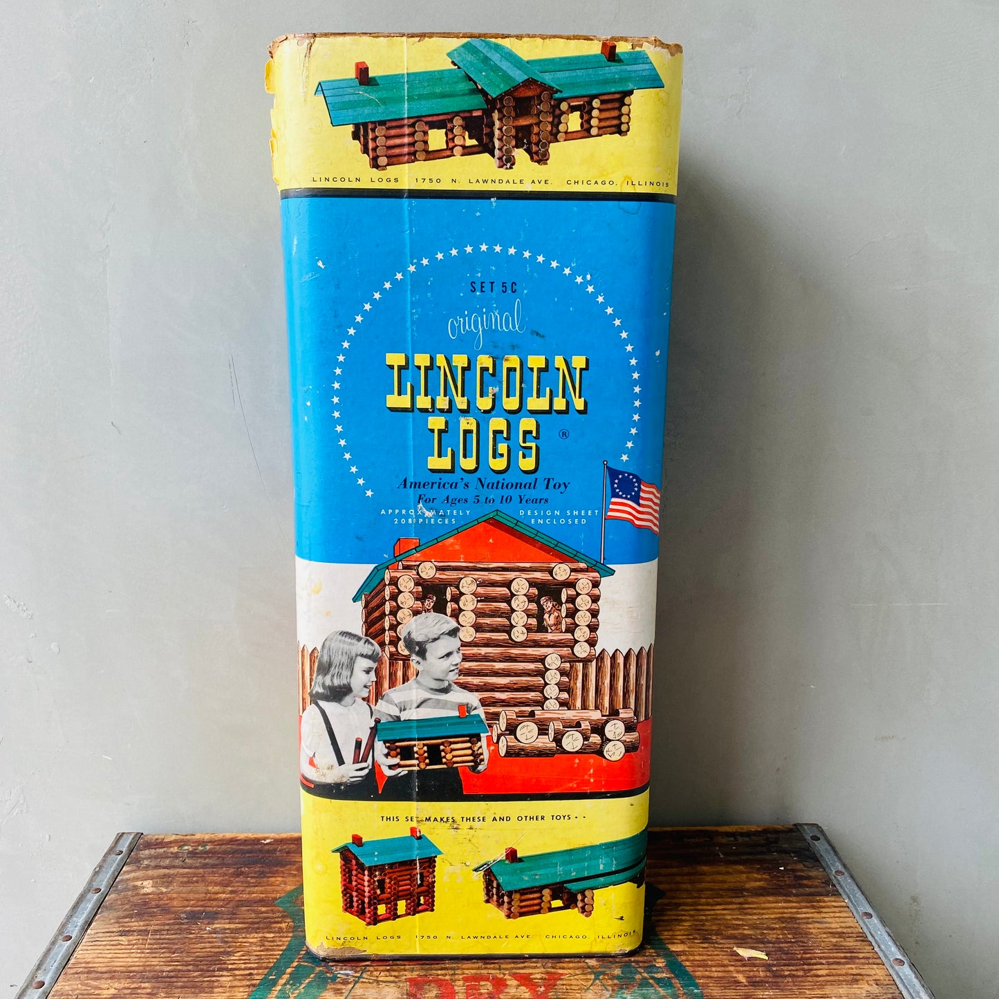 【1960s USA vintage】LINCOLN LOGS