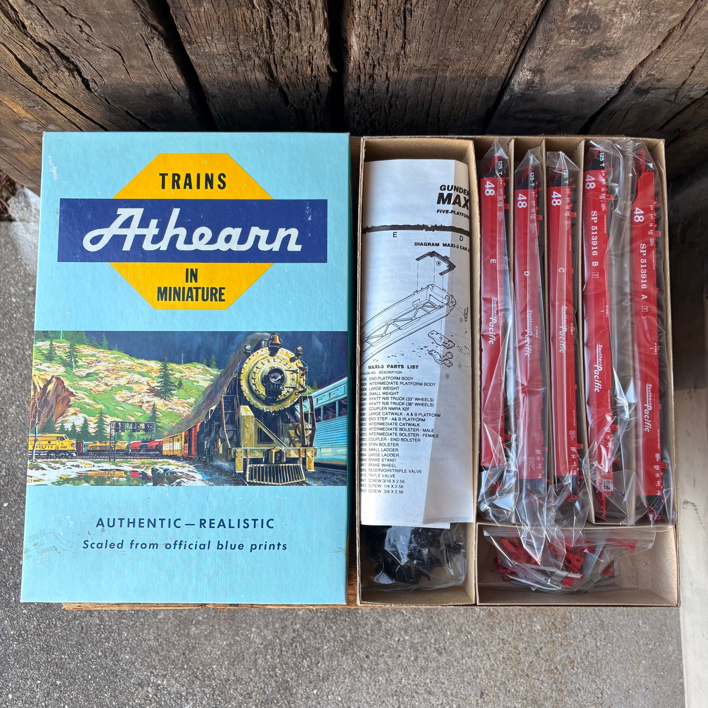 【USA vintage】Athearn GUNDERSON MAXI-3 HO Scale Kit