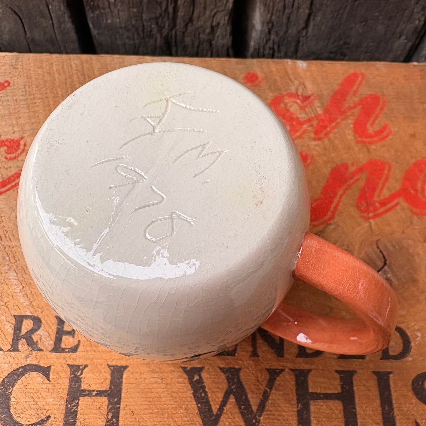 【1970s USA Vintage】 Hand-Painted Girl Character Mug