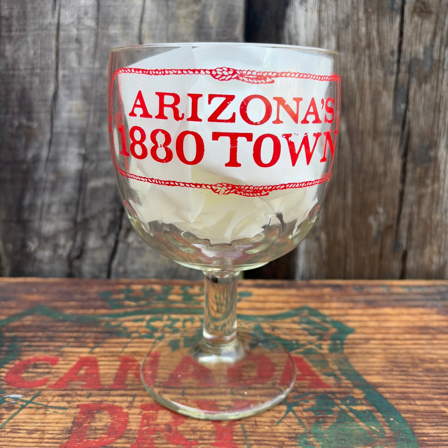 【1970s-1980s USA vintage】Beer Goblets ARIZONA'S 1880 TOWN