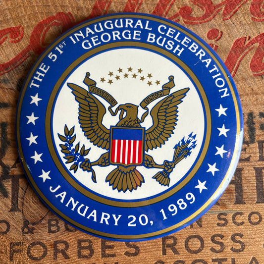 【1980s USA vintage】Presidential Inauguration Celebration Pinback Badge