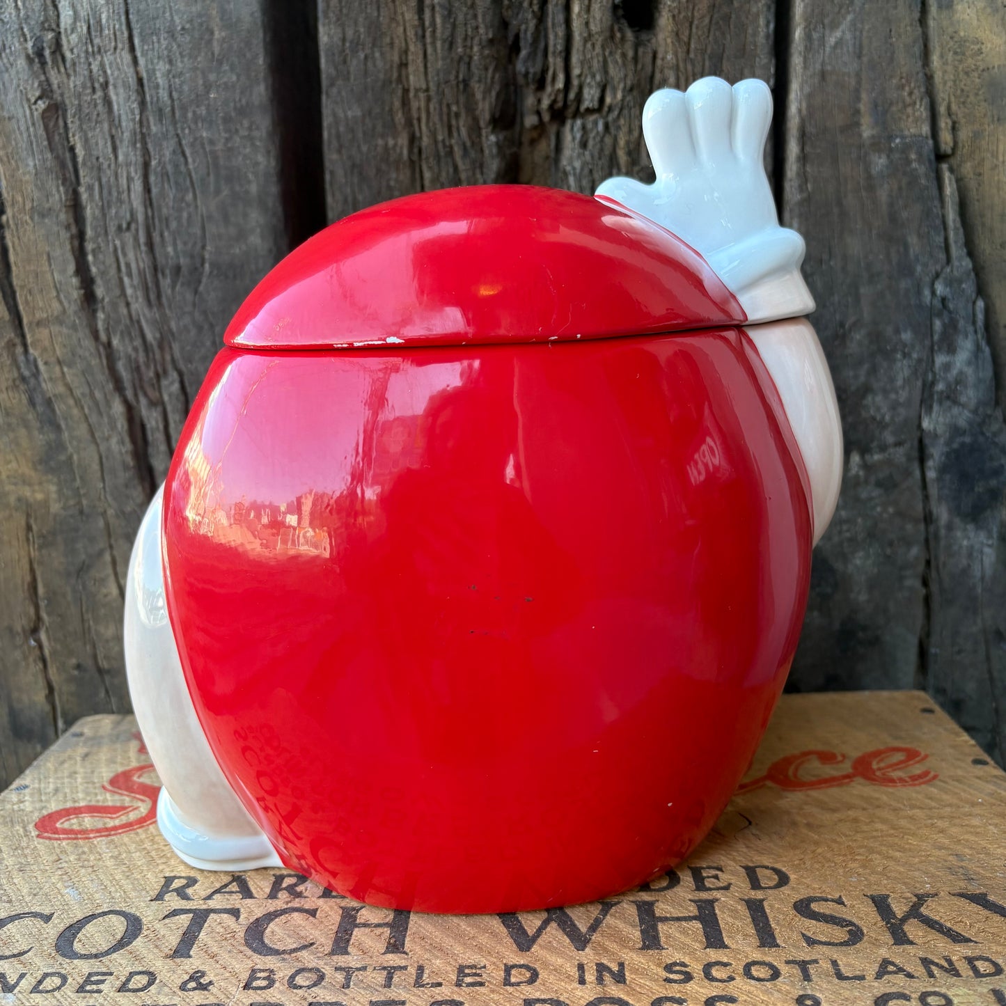 【1990s-2000s】M&M’s Red Ceramic Cookie Jar